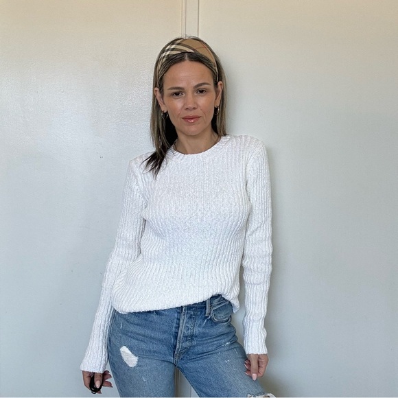 Vince Textured Rib Crew Off White - Picture 7 of 17